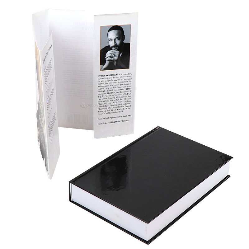 OEM Custom Printing Black and White Hardcover Book Manufacturer