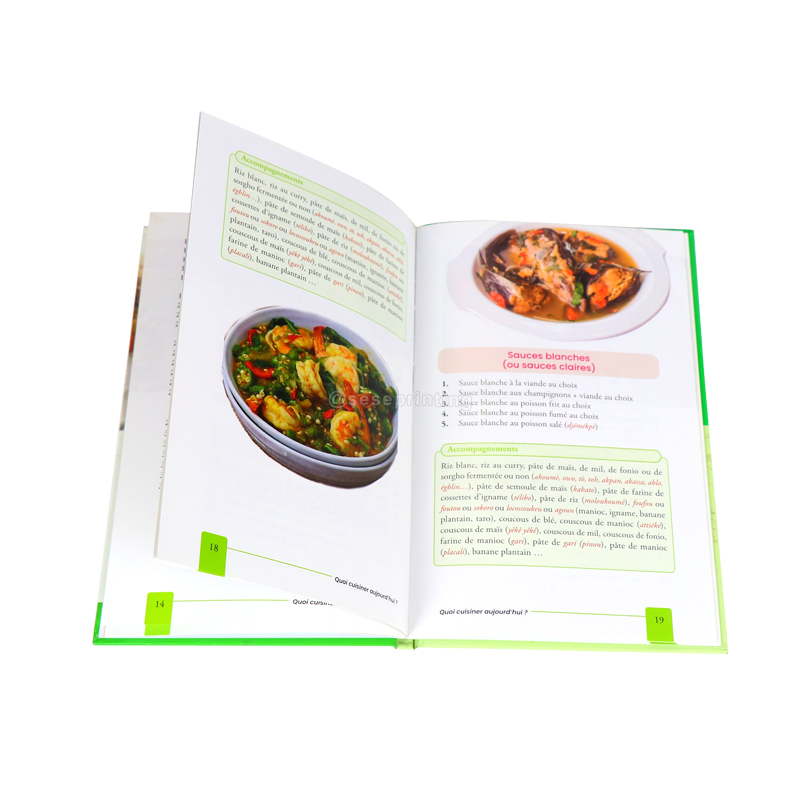 Publishing Printing Book Custom Cookbook Hardcover Recipe Book