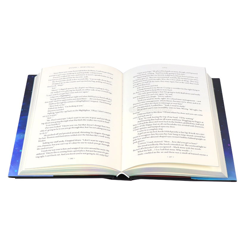 Special Edition Hardback Book Printing Holographic Foiled Edges