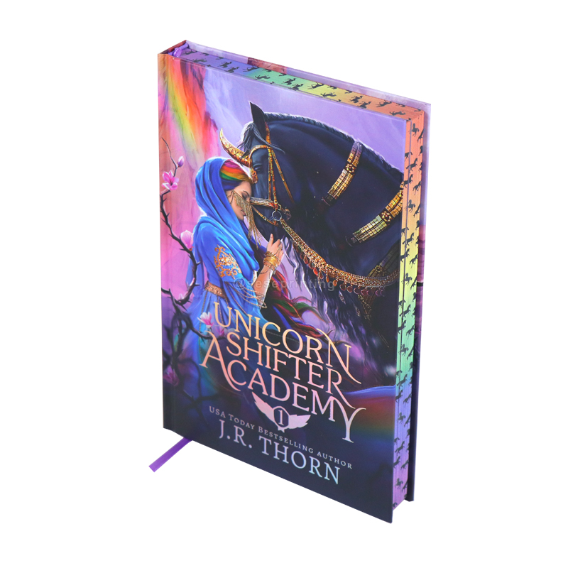 Custom Size Hardcover Book Printing with Gradient Sprayed Edges