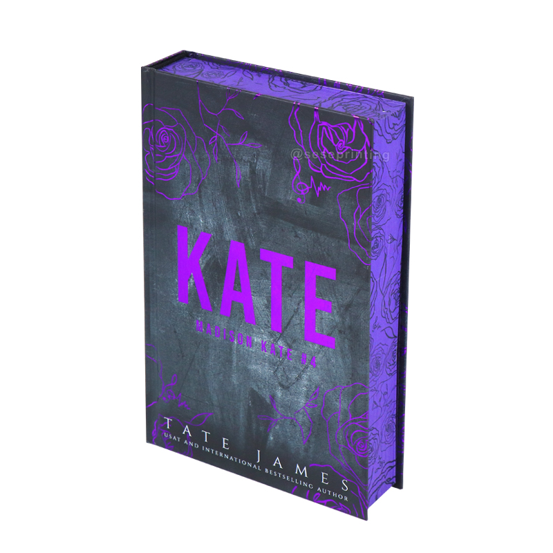 Creating Your Unique Hardcover Book: Printing Purple Foil Cover and Sprayed Edges