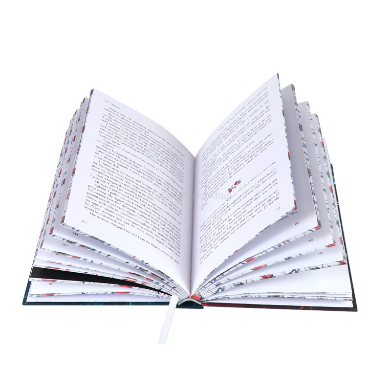 China Book Printing Hardcover Novel with Foiled Cover/Sprayed Edges