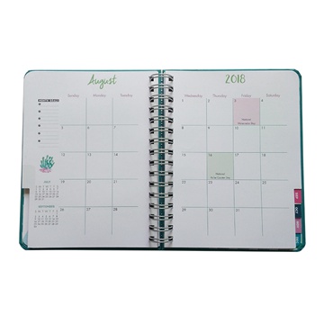 high quality Spiral Coil Planner Notebooks Printing