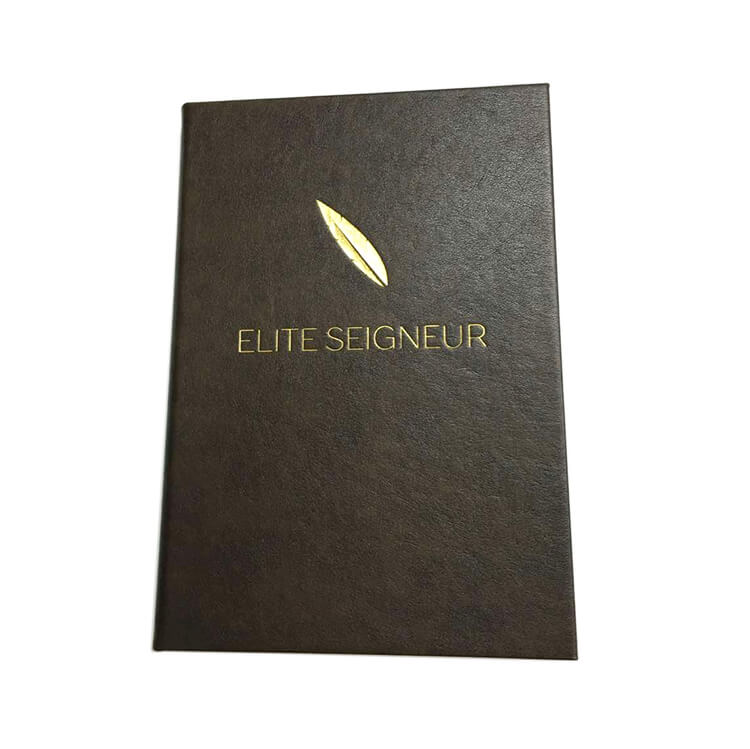 Promotional wholesale foil leather cover journals