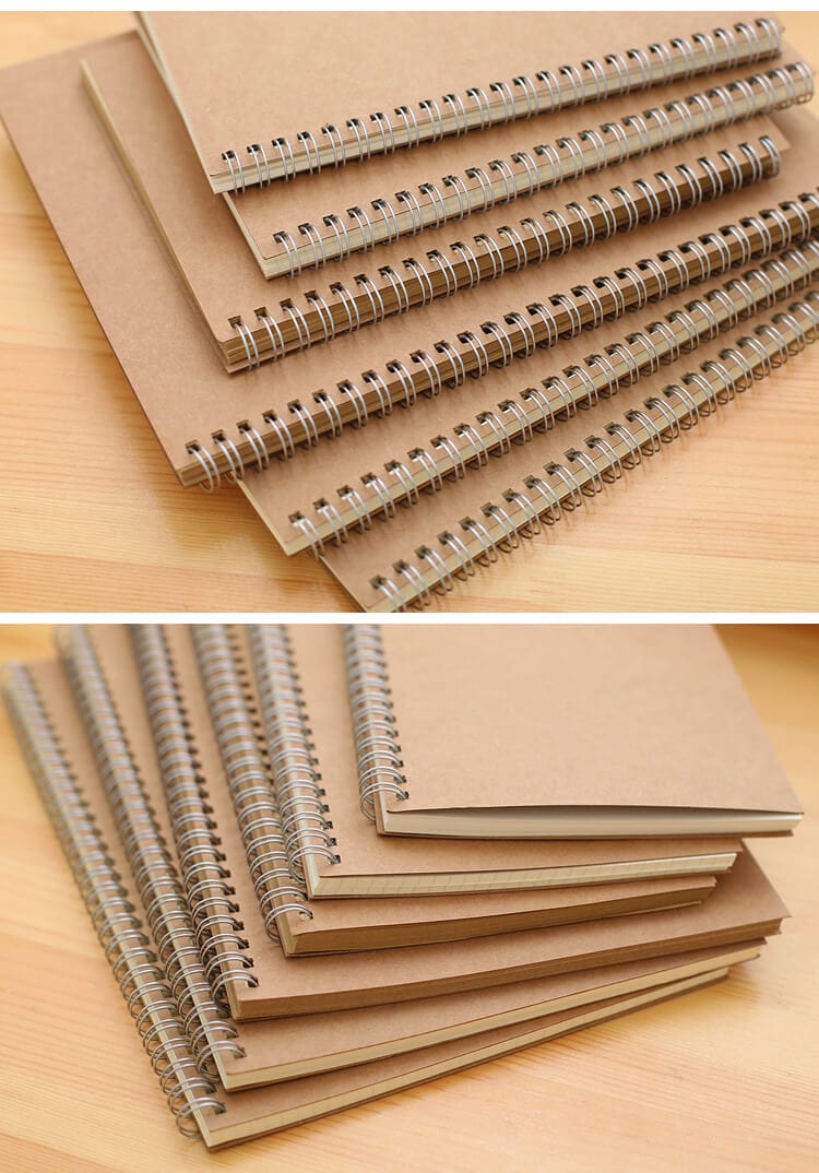 high quality Custom Spiral Notebook - Kraft Notebook Printing