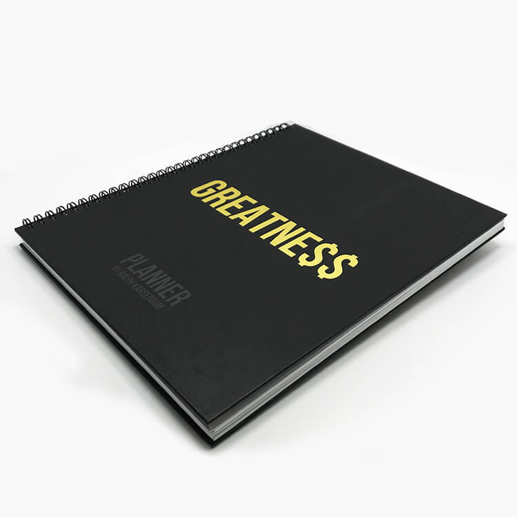 Custom Printed - Large Blank Page Wire bound Notebook 2018