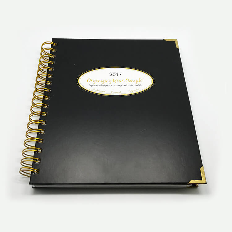Custom Printed - Large Blank Page Wire bound Notebook 2019