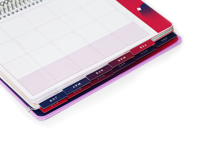 Spiral Bound Organizer - Customized 2019 2020 Daily Calendar Notebook (4)