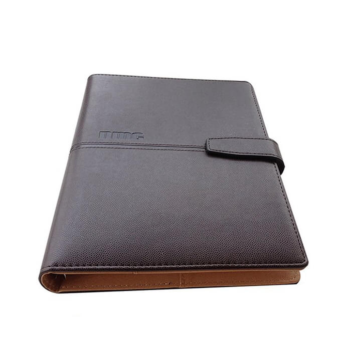  Luxury Leather Bound Journal - Black Leather Executive Journal Notebook 2020 (4)