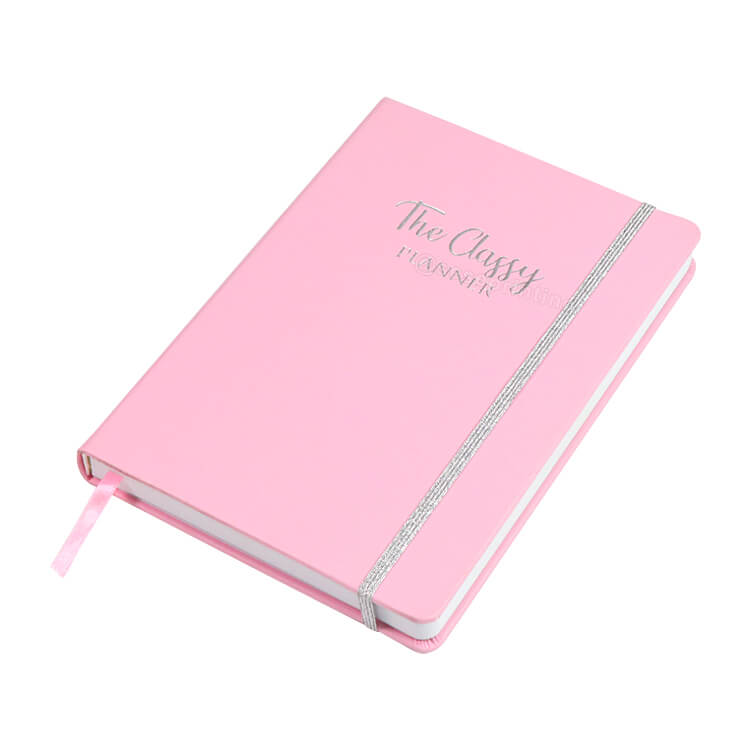 Custom Logo Weekly Daily Planner A5 Leather Notebook with Pocket