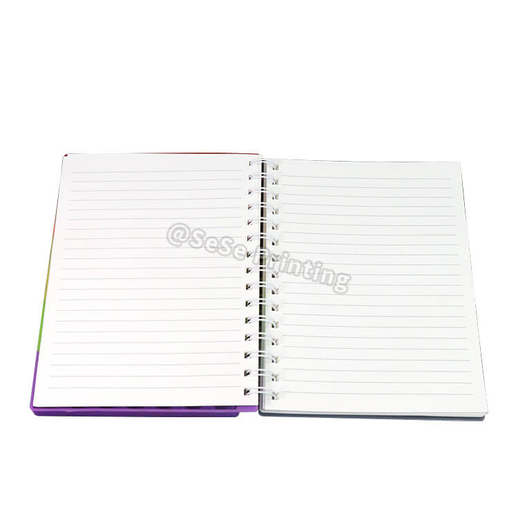 Custom Silicone Cover Notebook Spiral Pop Fidget Notebook Pop It Notebook