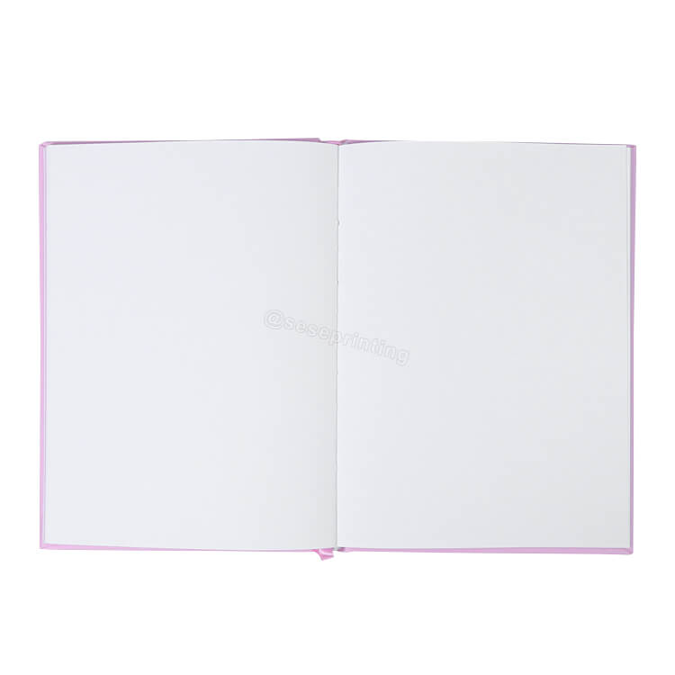 Custom Printing Pink Blank Inside Page Notebook Hardcover Daily Reflection Journal Planner