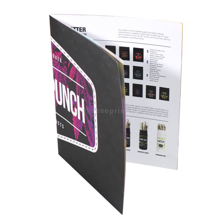 Custom Softcover Printed Book Leaflet Catalog Brochure Magazine Printing with UV Logo