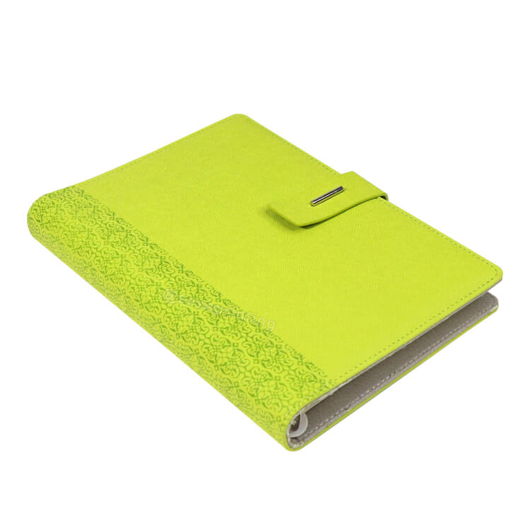 Custom A5 Pu Leather Notebook Binder Planner Daily Budget Planner with Cash Envelopes