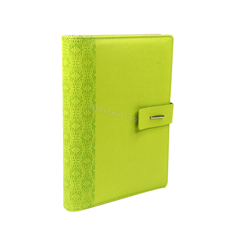 Custom A5 Pu Leather Notebook Binder Planner Daily Budget Planner with Cash Envelopes