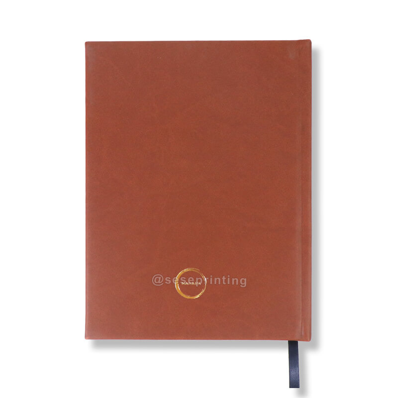 Customized Leather Notebook Mental Health Mindfulness Journal Monthly Goal Planner