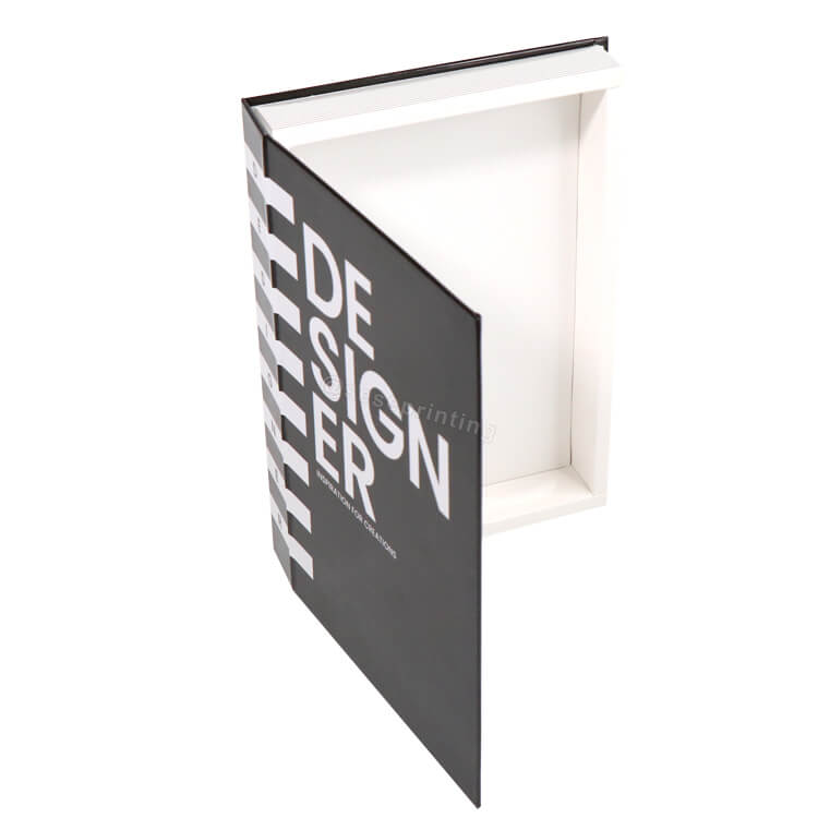 Custom Fashion Modern Book Shaped Box Decor Book Hardcover Hollow Decorative Book