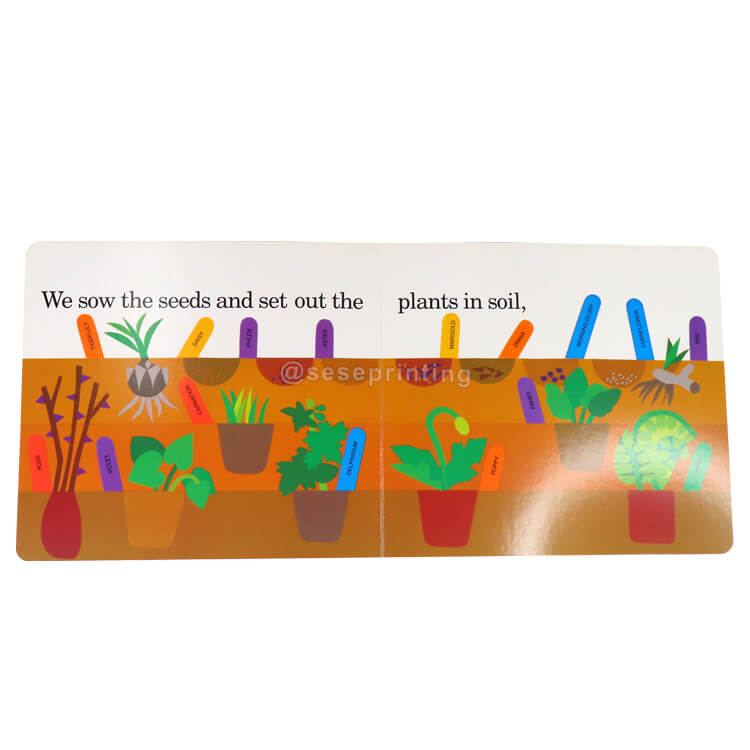 Custom Full Color Hardcover Cardboard Book Children Board Book Printing