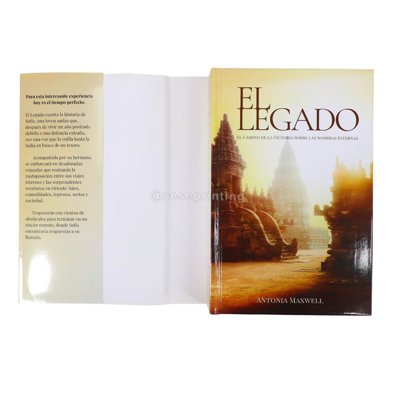 Hardcover Book Printing Service Custom Printing Novel Publishing Book with Dust Jacket