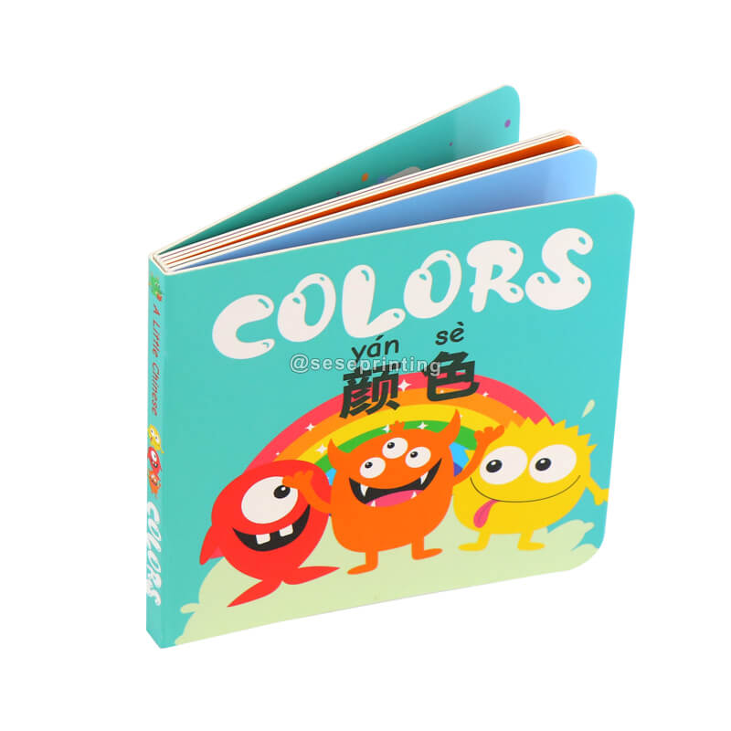 Custom Colors Educational Book Baby Board Book to Develop Early Mandarin Skills