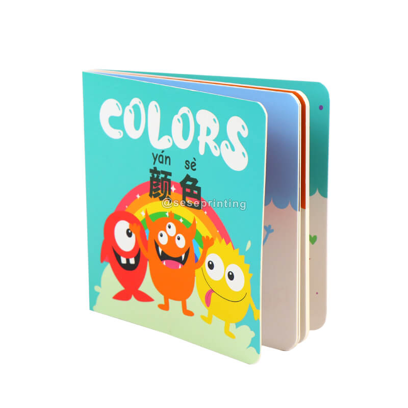 Custom Colors Educational Book Baby Board Book to Develop Early Mandarin Skills