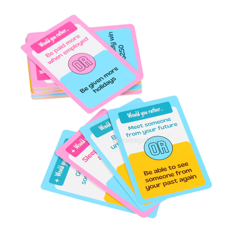 Custom Printed Paper Flash Card Printing Memory Game Flashcards For Kids Educational