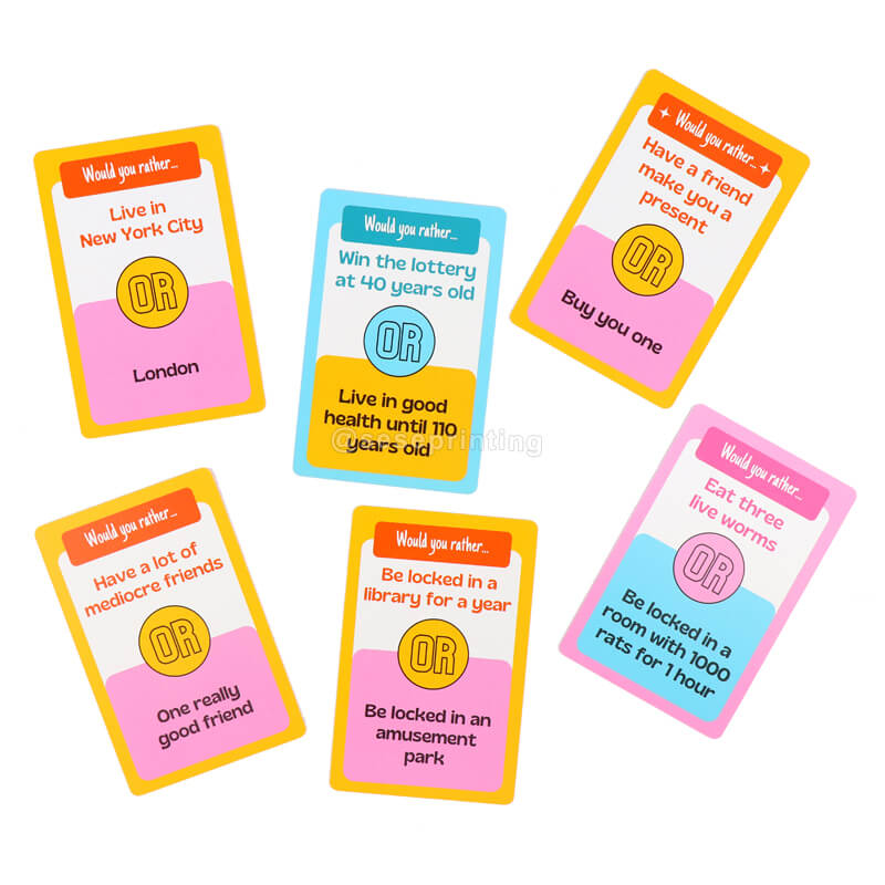 Custom Printed Paper Flash Card Printing Memory Game Flashcards For Kids Educational