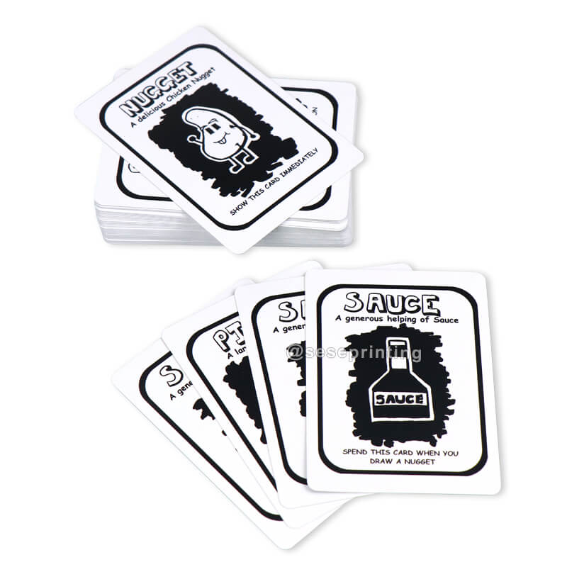 Custom Printed Cheap Playing Game Card Pattern Flash Cards Learning Flashcards for Kids