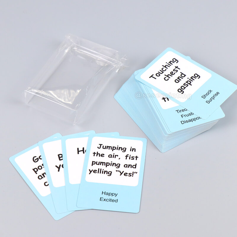High Quality Paper Cards Customized Fancy Kids Educational Flashcards Playing Cards