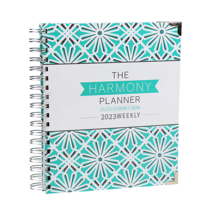 Custom Logo A5 Spiral Daily Weekly Planner Diary Self Care Journal Notebook