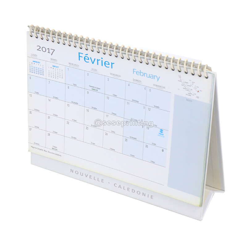 Custom Logo Creative Design Calendar Custom Spiral Desk Calendar Monthly Table Calendar