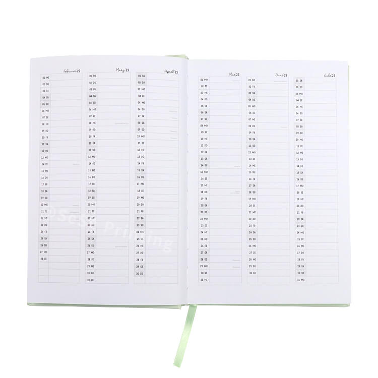 Custom Journal Printing Hardcover Diary Notebook Daily Schedule Planner
