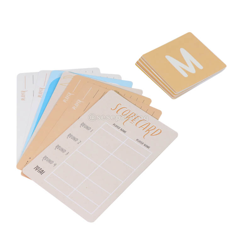 Printing Scorecard ABC Alphabet Flashcards Customized Flash Cards for Children