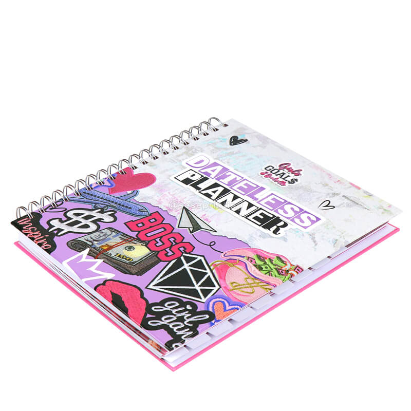 Custom Hardcover Weekly Planner Business Notebook Dateless Planner