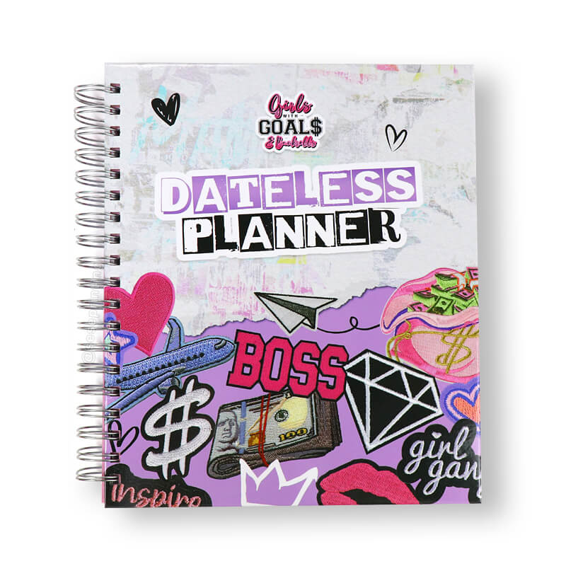 Custom Hardcover Weekly Planner Business Notebook Dateless Planner