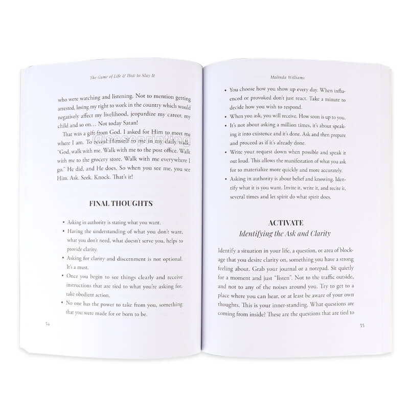 Custom Publishing Book Printing Softcover Book Paperback Novel Book