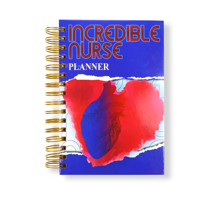 Custom Printing Spiral Notebook Journal Nurse Planner with Sticker