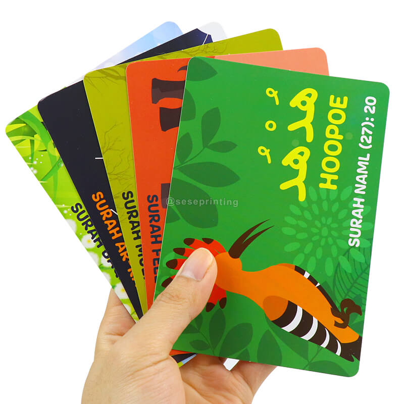 Custom Children Cognition Card Game Educational Memory Flash Card