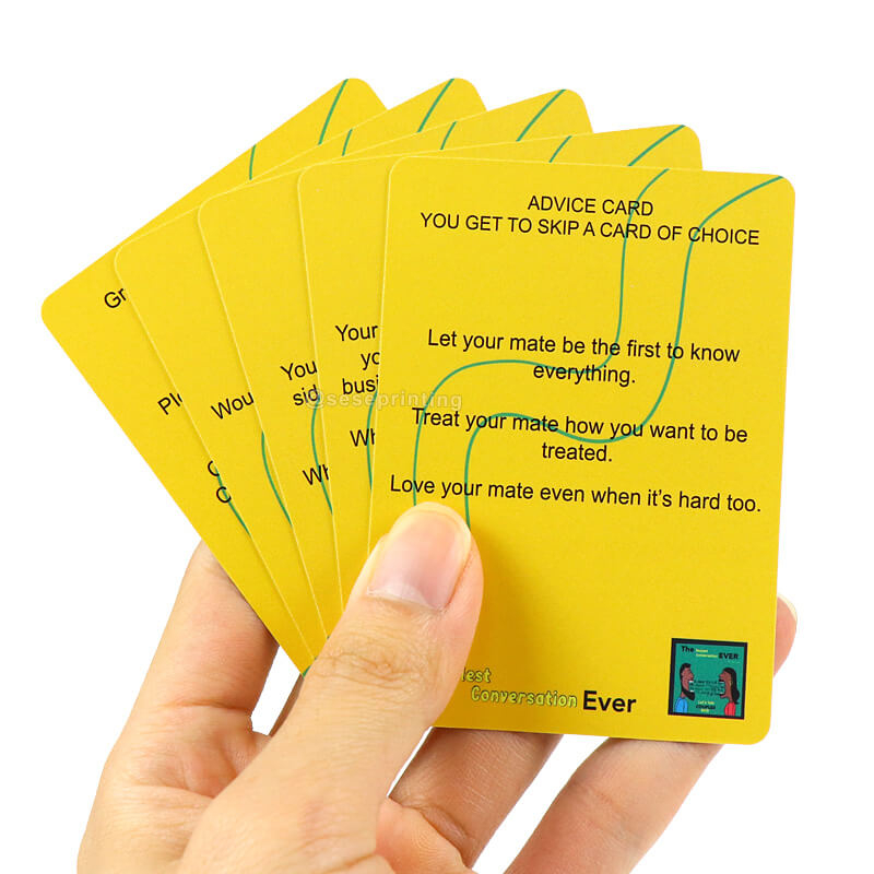 Card Game Manufacturer Custom Printed Couple Conversation Card