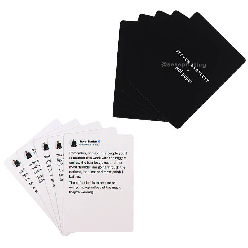 Custom Positive Motivational Card Game Affirmation Card Printing
