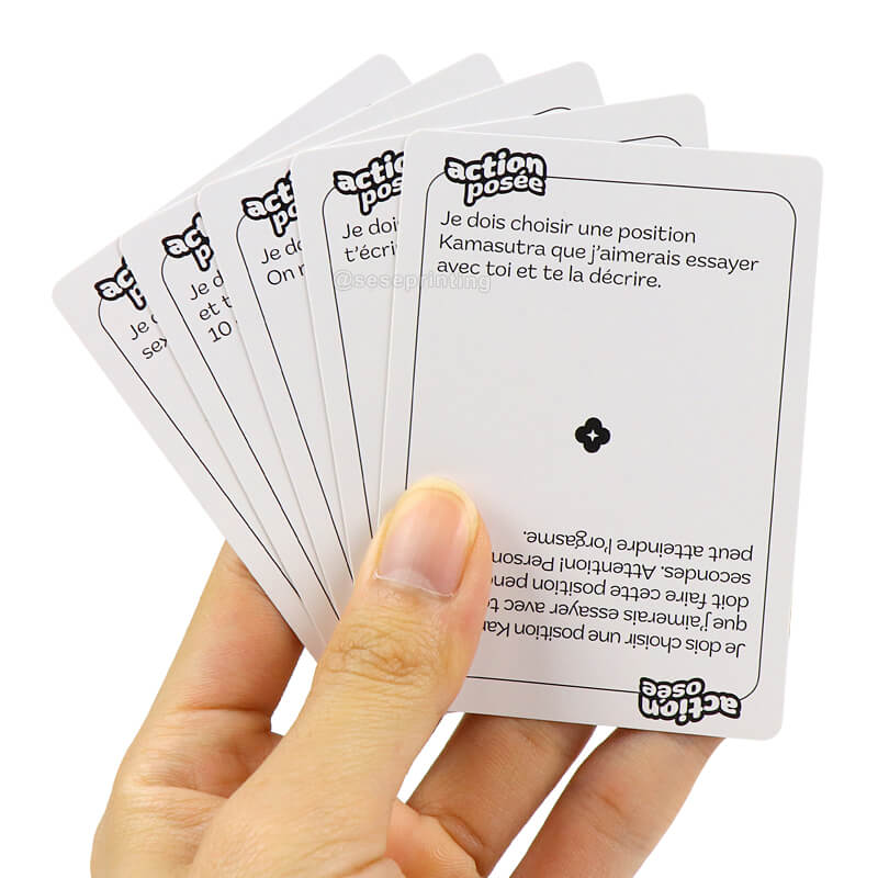 Custom Adult Question Card Games Playing Card Manufacturers