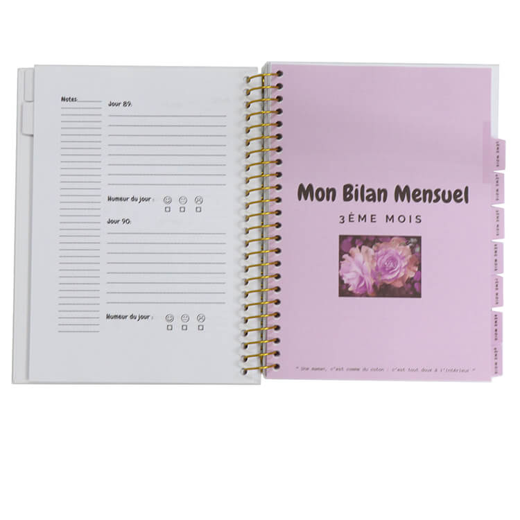 Custom Planner Spiral Pregnancy Journal Monthly Agenda Planner