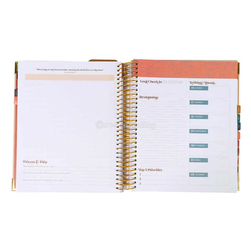 Customized Spiral Budget Challenge Book Daily Financial Planner