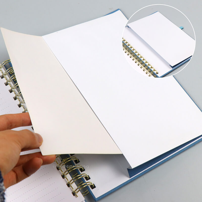 Custom Design Weekly Student Journal Notebook Spiral Planner
