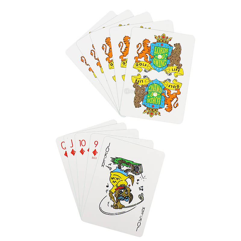 Custom Adult Card Game Printing Green Edges Poker Playing Card