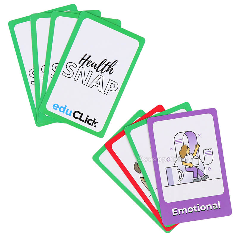 Education Learning Cards Custom Print Mental Health Flashcards