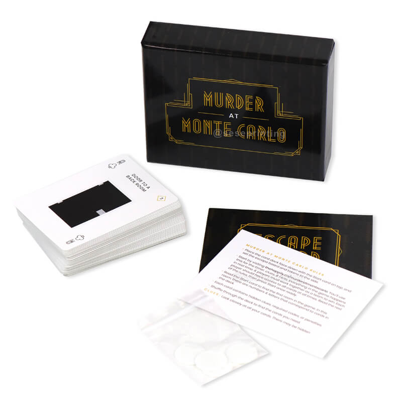 Custom Playing Cards Printing Murder at Monte Carlo Card Game