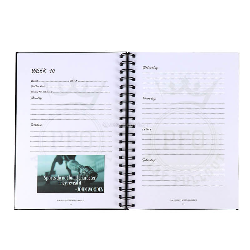 Design Your Own Planner Custom A5 Print Hardcover Sport Journal