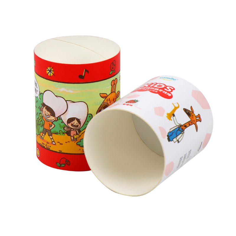 Custom Logo Cylinder Round Box Cardboard Paper Tube Packaging
