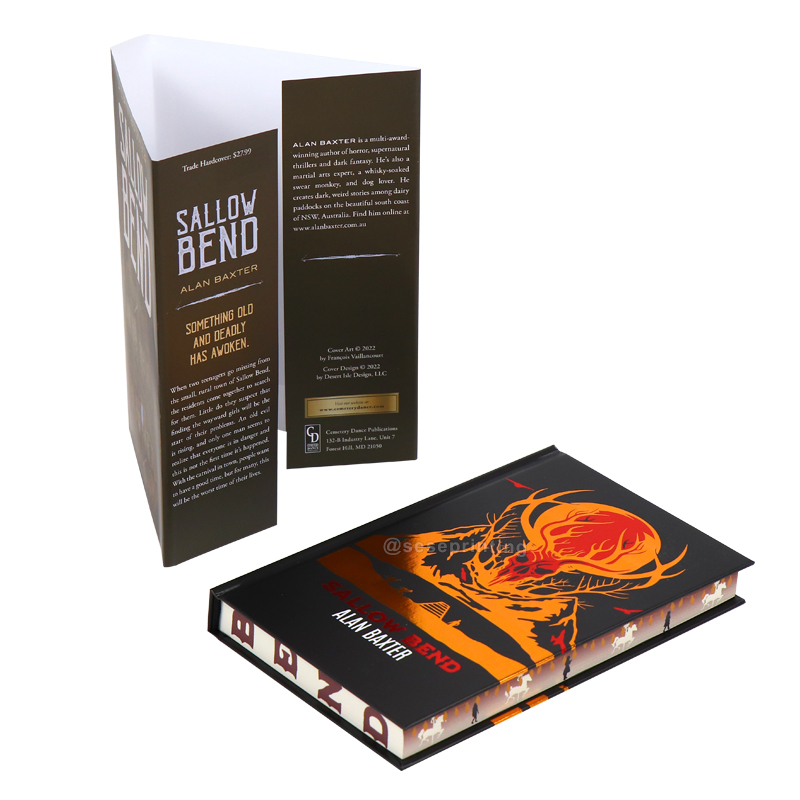 Printed Self Publishing Novel Foil Hardback Sprayed Edges Book